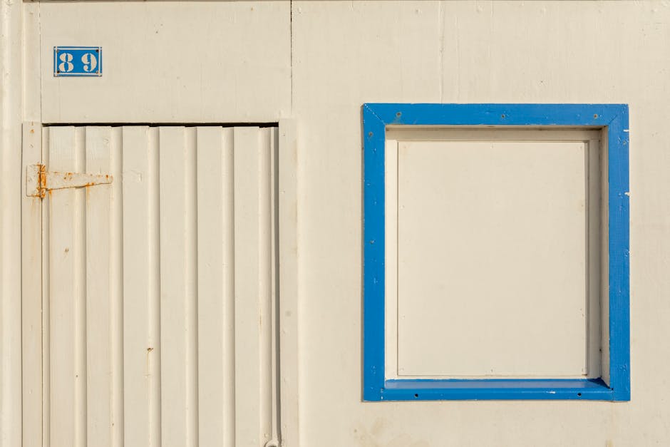 Close up of bright white, durable vinyl windows frames