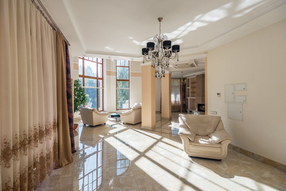 Bright living room showcasing a flawless window installation